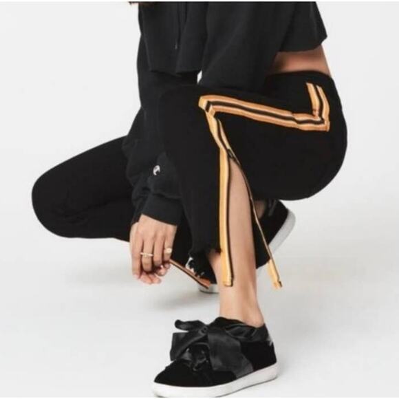 Carmar Black Mia Race Stripe Side Zip Slim Fit Ankle Jeans - Picture 8 of 8